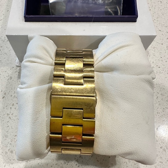 Movado gold and diamond watch. - Picture 3 of 12